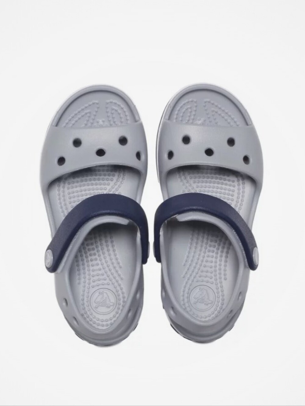 Crocs Toddler Crocband Cruiser Sandal, Grey and Navy, Size 6